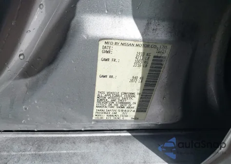 2015 Nissan Altima 2.5 Sv z USA, uszkodzony, nr VIN 1N4AL3AP7FC594074